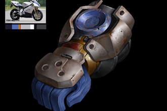 design and render game props and magical items