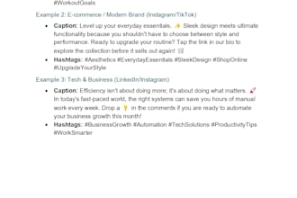 write engaging social media posts and captions