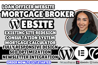 mortgage broker business website, mortgage company website, loan officer website