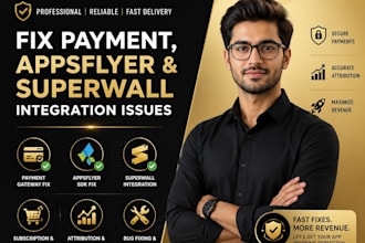 fix payment gateway appsflyer sdk and superwall integration bugs
