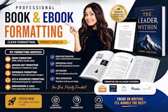 format your book for kindle, KDP, and paperback publishing