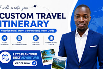 be your travel consultant for vacation, honeymoon and business trips
