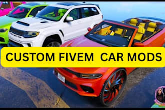 do fivem car mods, fivem ped, clothes, kuttes chain and gta v 3d car models