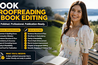 do book proofreading and book editing