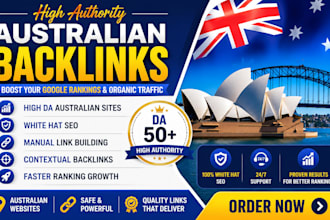 build high authority australia backlinks to boost australian website SEO