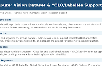 prepare yolo and labelme datasets for computer vision