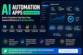 build ai automation app and custom ai solutions for businesses and startups