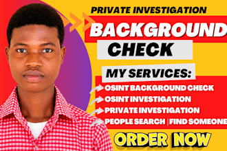 do osint background check, social media investigation find someone people search