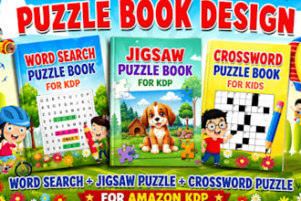 do word search puzzle book, jigsaw puzzle, crossword puzzle for amazon kdp