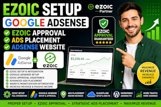 ezoic setup google adsense ezoic approval ads placement adsense adsense website
