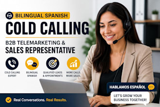 bilingual spanish cold calling b2b telemarketing and sales calls