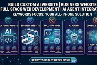 build custom ai website business website development full stack web developer ai