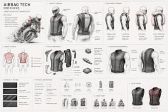 design innovative airbag technology and protective gear for riders