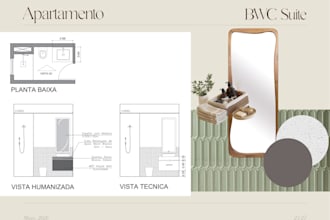 create interior design moodboards layouts and technical drawings