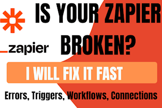 fix your broken zapier automation, zaps errors and work flow troubleshooting
