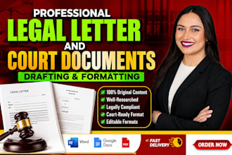 draft demand letter, cease and desist and lawsuit