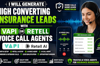 generate converting insurance leads with vapi ai, retell ai voice call agents