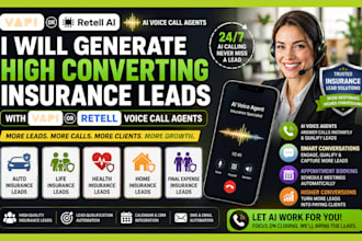 generate converting insurance leads with vapi ai, retell ai voice call agents