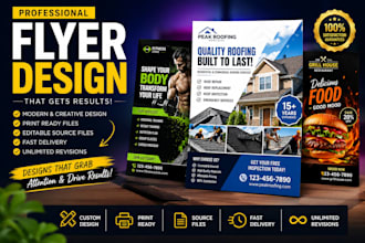 design corporate business flyer, leaflet, event flyer, dental promotional flyer