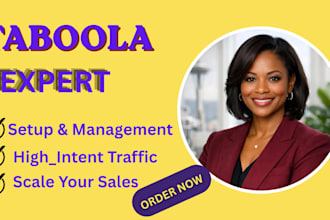 create a taboola website setup and manage native ads traffic campaign