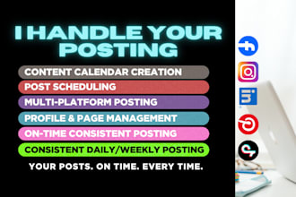 schedule and manage your social media posts with content calendar