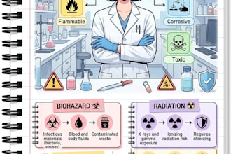 create lab science infographics designs