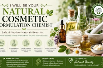 be your natural cosmetic formulation chemist