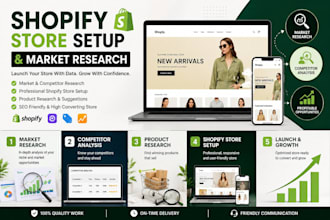 setup a shopify store with a proper market research