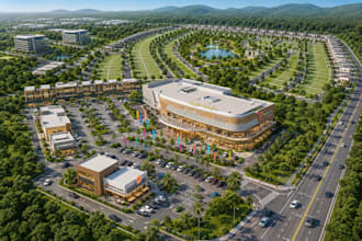 design architectural master plan, subdivision layout and real estate development