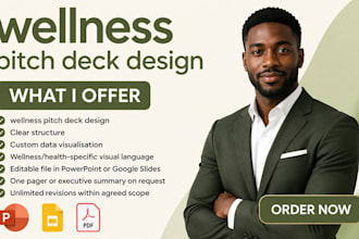 create wellness pitch deck health business pitch deck