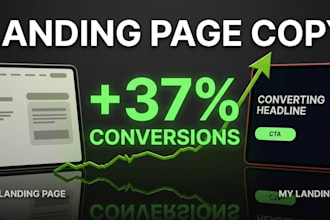 write high converting saas landing page copy