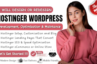 hostinger website design hostinger wordpress redesign hostinger ecommerce store