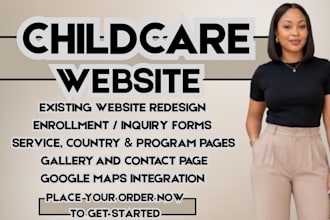daycare website, childcare website, preschool website, nursery school website