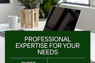 write research reports, business plans and data driven articles