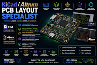 design professional pcb layout in altium or kicad