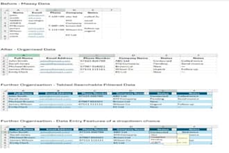 organise your data, spreadsheets and admin tasks efficiently