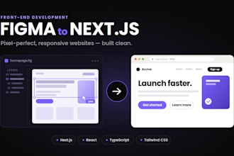 convert figma to a responsive nextjs website