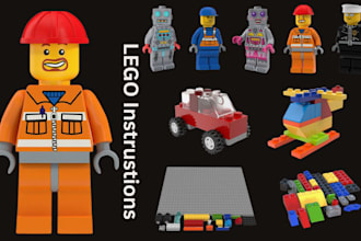 create lego instructions, lego mocs, pdf manuals and xml part lists