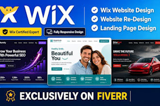 build wix studio website wix landing page wix business website redesign wix site