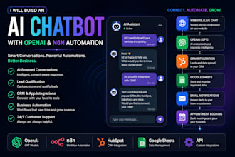 build an ai chatbot with openai and n8n automation