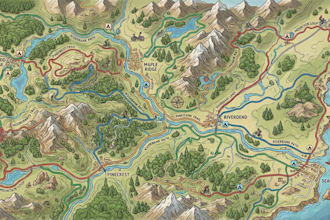 create cycling route maps, bike trail maps and race route illustrations