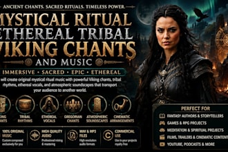 create mystical ritual ethereal tribal viking chants and music