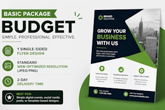 flyers for you professionally at a an affordable starting price
