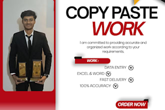 do copy paste work and manual typing tasks