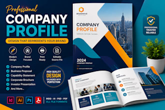 design professional business proposal or company profile