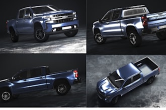 3d car model automotive low poly car model exterior design 3d printing blender