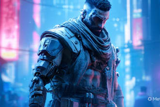 cyberpunk character, original character design