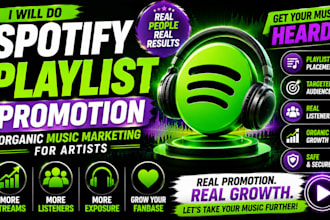 do spotify playlist promotion and organic music marketing for artists