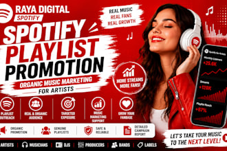 do spotify playlist promotion and organic music marketing for artists