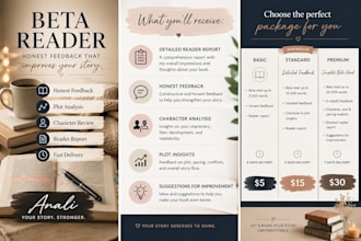 honest beta reading and detailed feedback